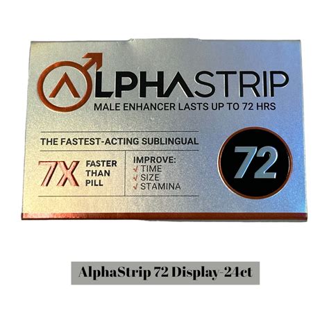 AlphaStrip 72 Male Performance Enhancer